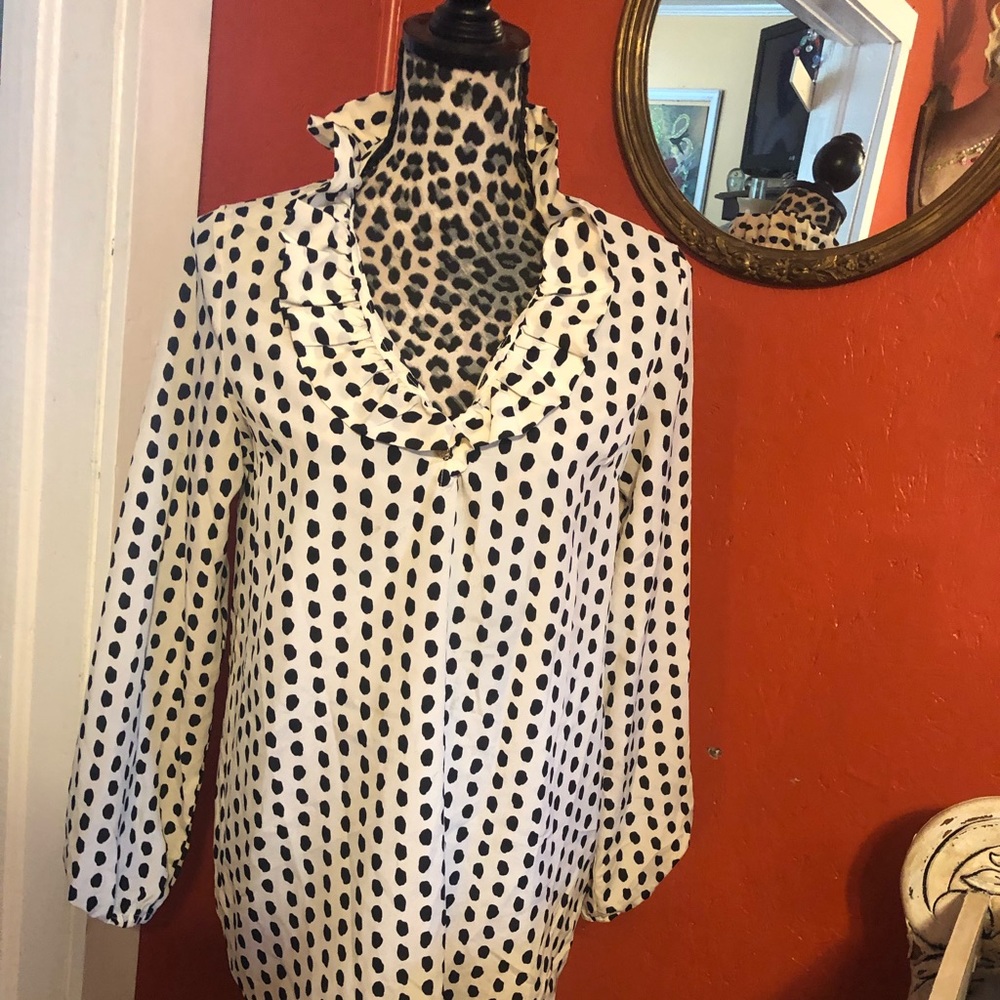 Polka dot blouse